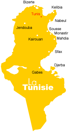 Tunisie Carte